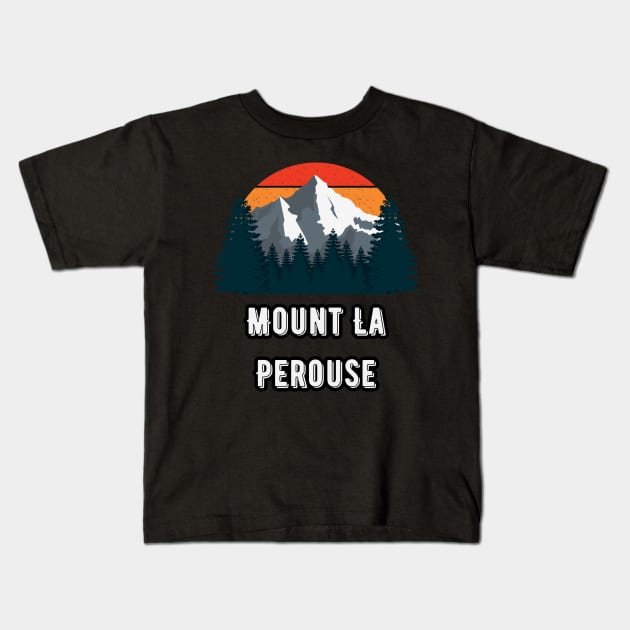 Mount La Perouse Kids T-Shirt by Canada Cities